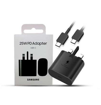 Samsung 25W USB-C Fast Charging + Samsung C to C Cable 1m  Black
